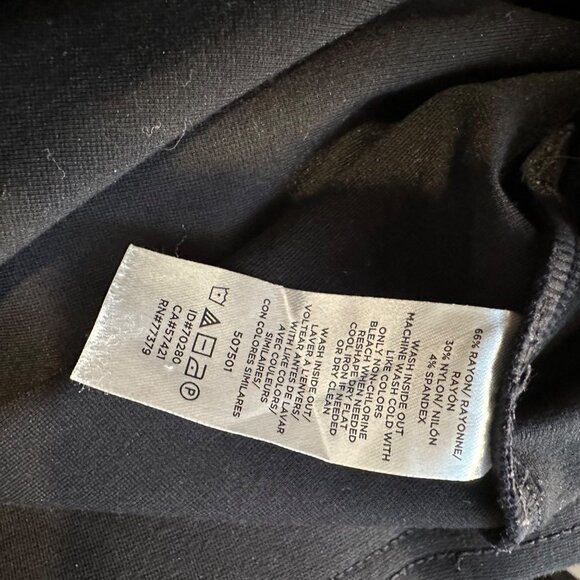 Ann Taylor Factory Black Pull On Knit Dress Pant S - Picture 4 of 4